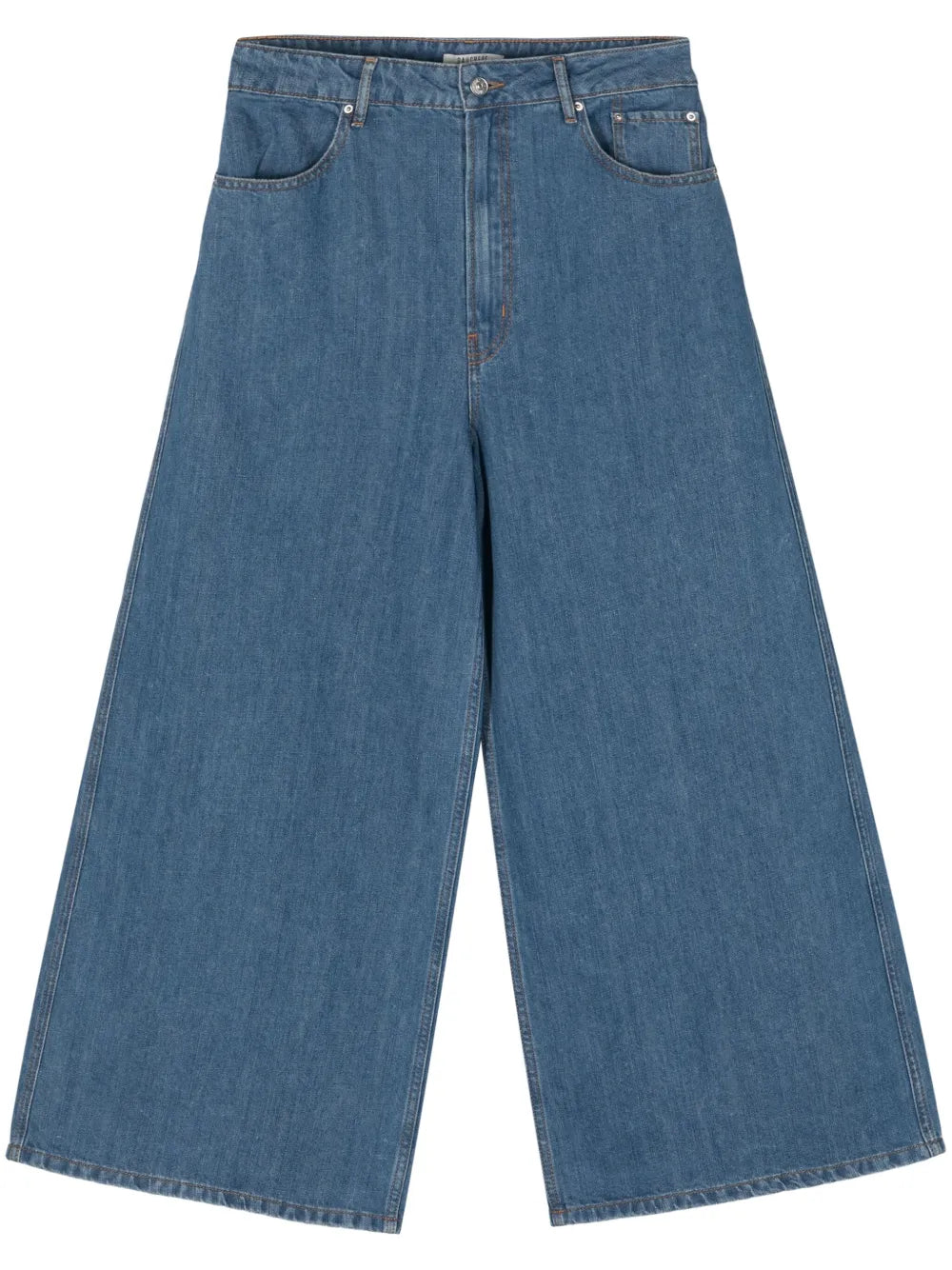 Mid-Rise Wide-Leg Trousers