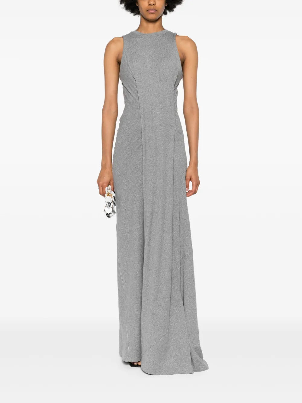 Gathered-Detail Maxi Dress