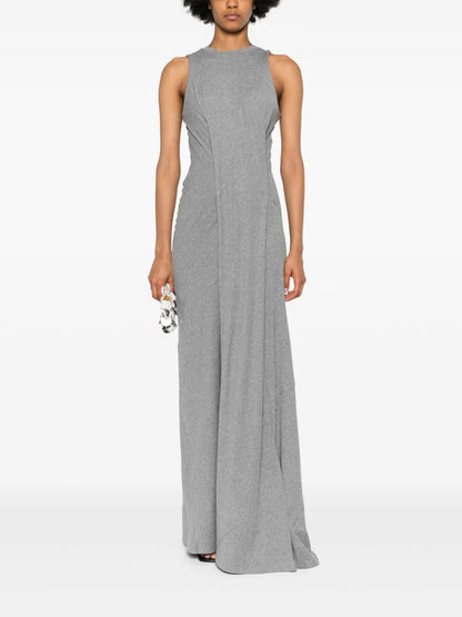 Gathered-Detail Maxi Dress