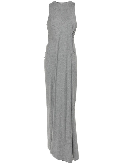 Gathered-Detail Maxi Dress