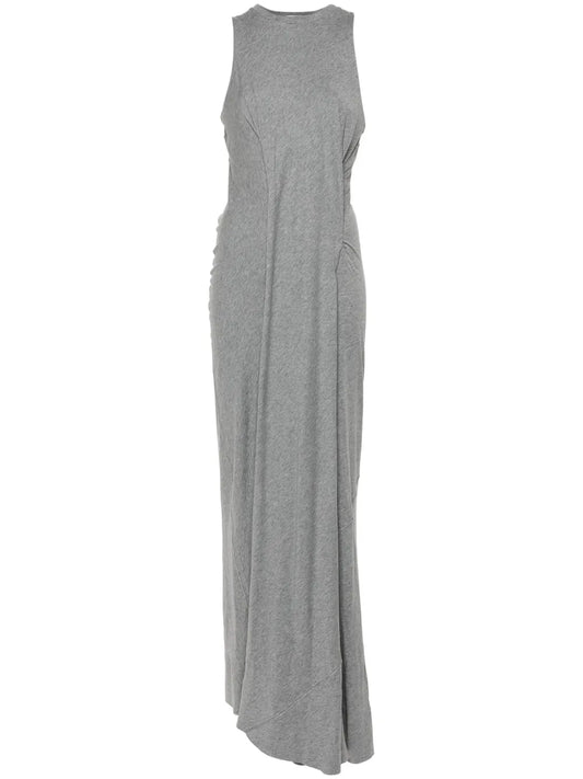 Gathered-Detail Maxi Dress