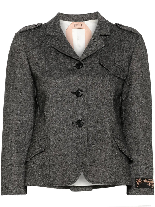 Mélange-Effect Jacket