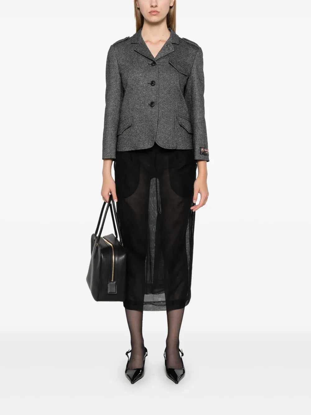 Mélange-Effect Jacket