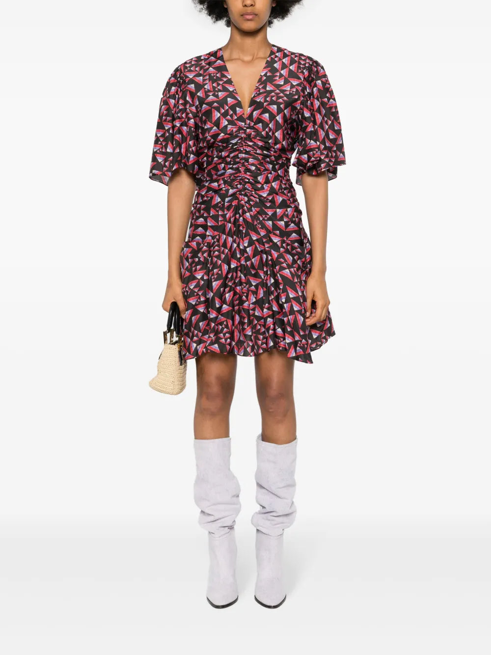 Lienne Ruched Mini Dress
