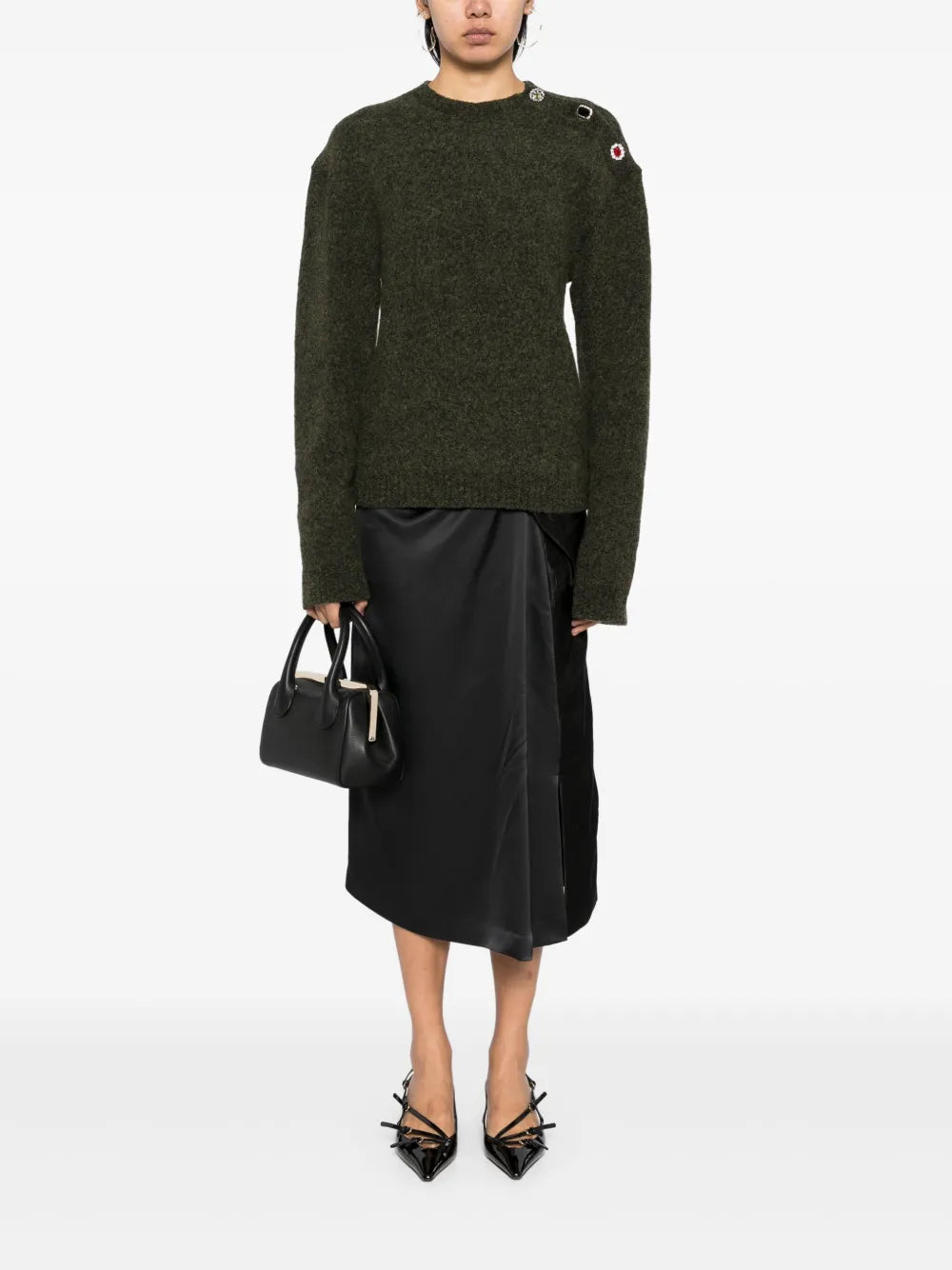 Crystal-Embellished Sweater