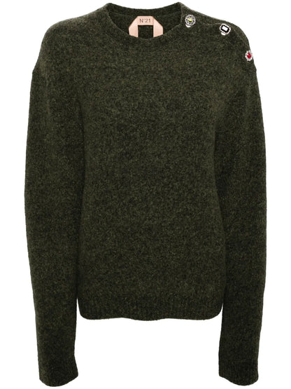 Crystal-Embellished Sweater
