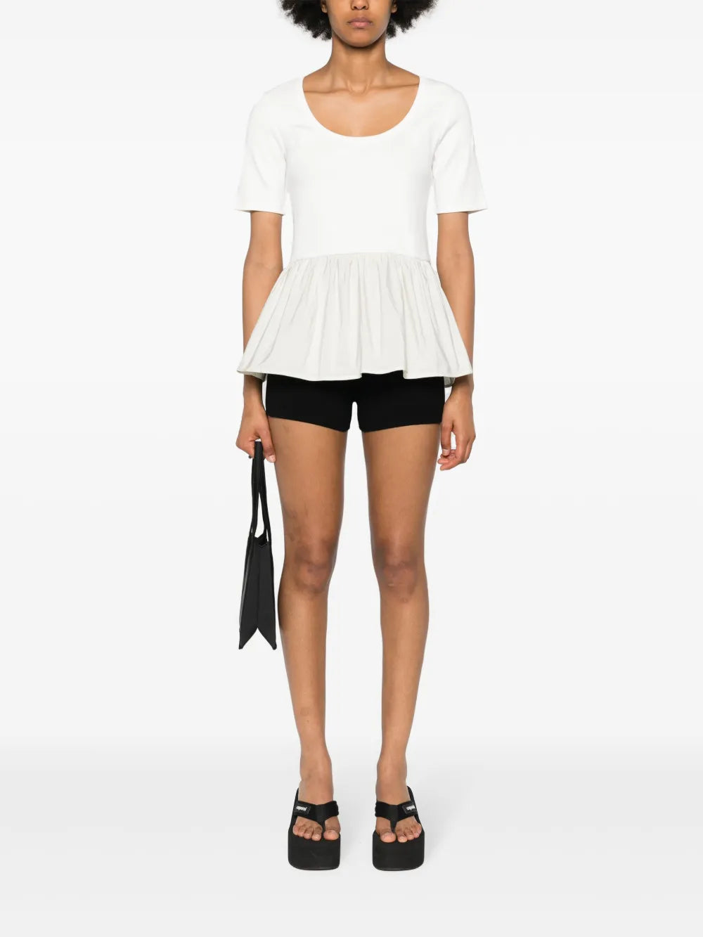Logo-Appliqué Flared T-Shirt