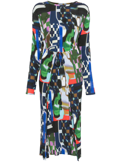 Knight Plissé Midi Dress