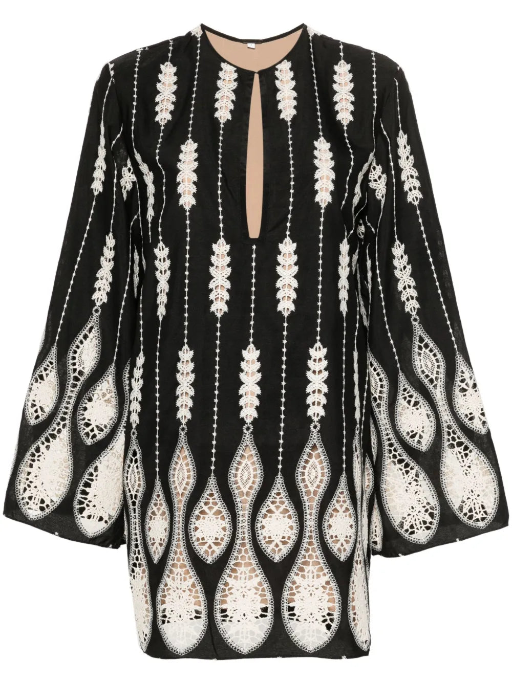 Vision Seeking Guipure Lace Mini Dress