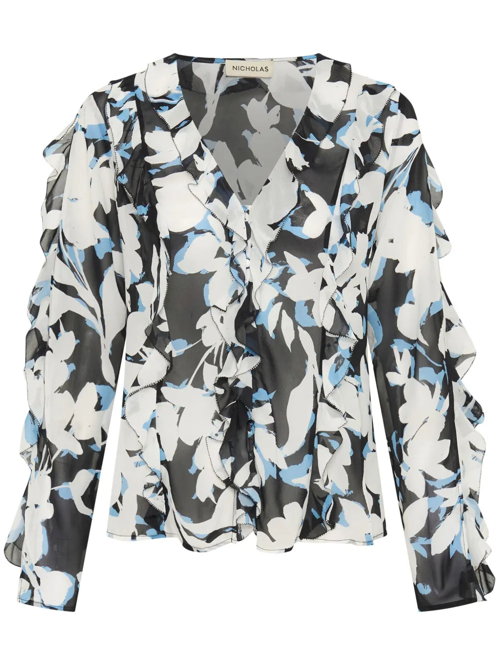 Amira Bias Ruffle Top