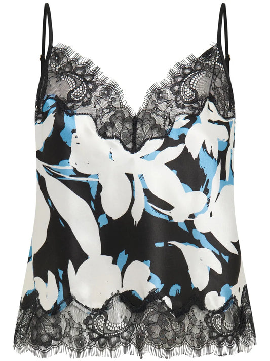 Alani Blur-Print Silk Camisole