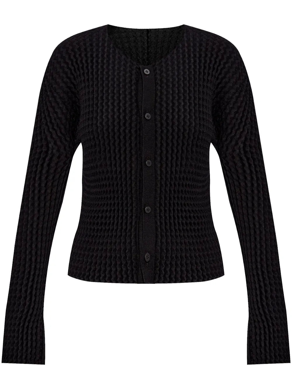 Pleated Cardigan