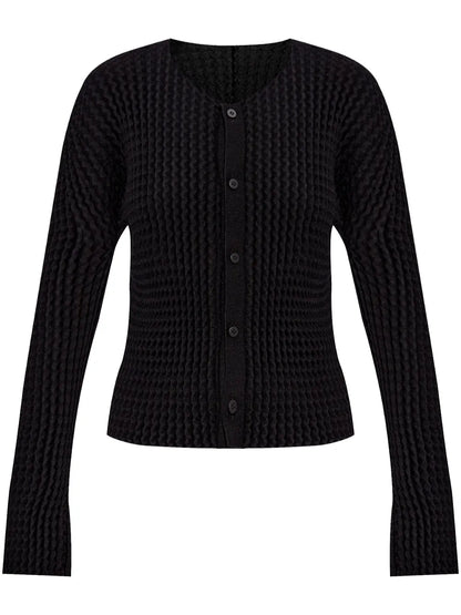 Pleated Cardigan