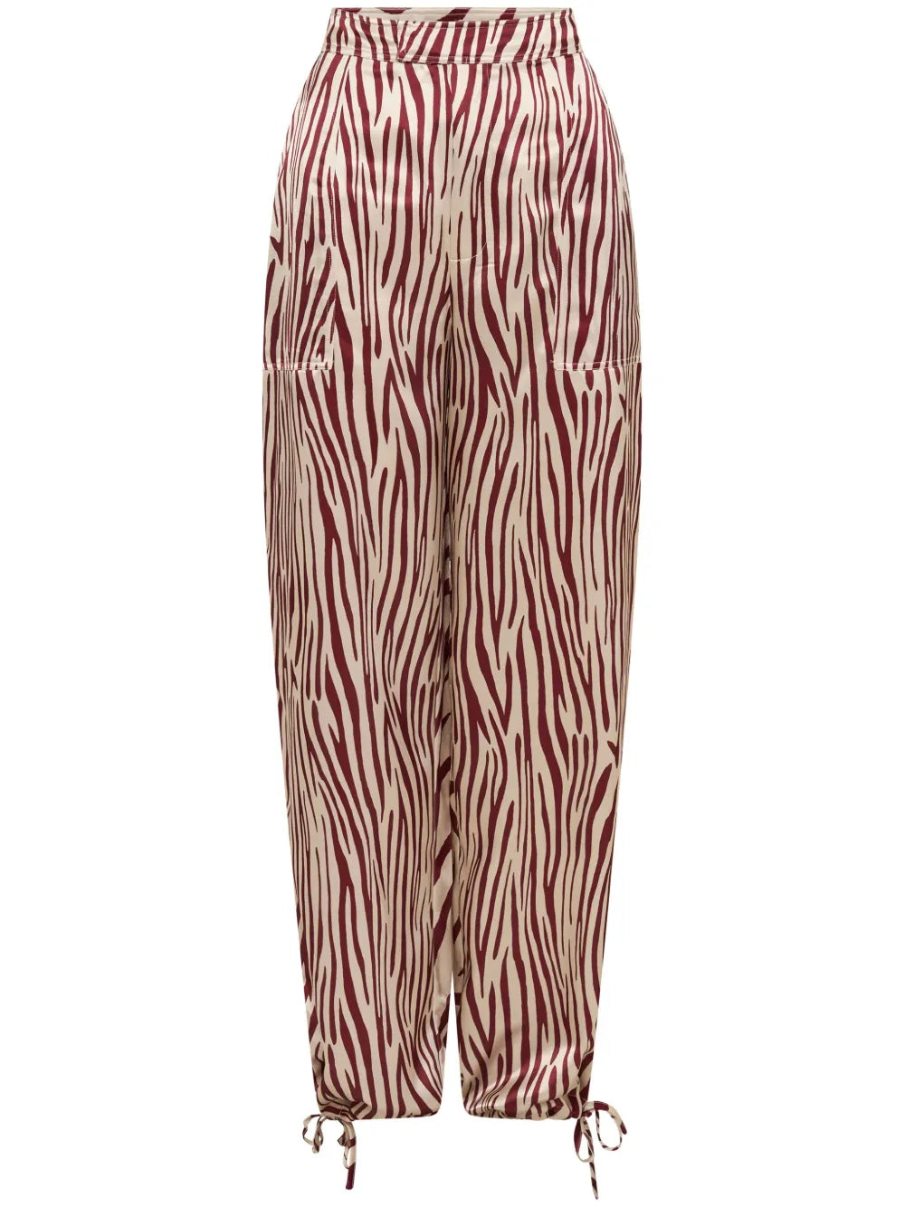 Nori Ankle-Cuff Silk Pants