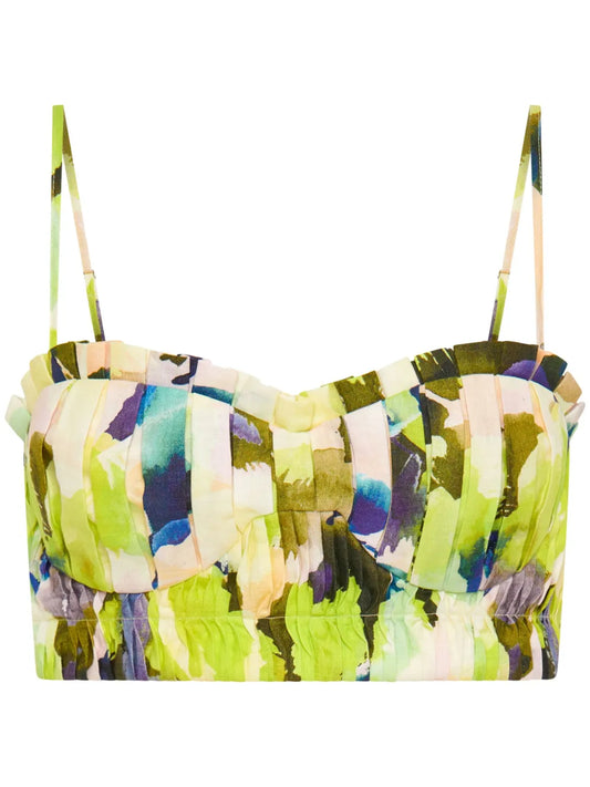 Crina Pleated Bra Top