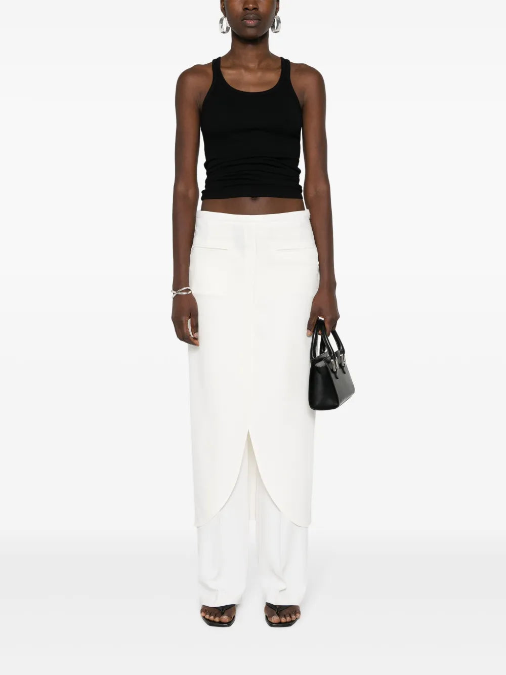 Sleeveless Ribbed-Knit Top