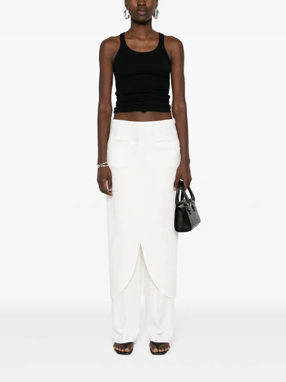 Sleeveless Ribbed-Knit Top