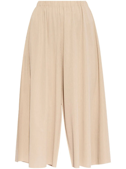 Plissé Cropped Trousers