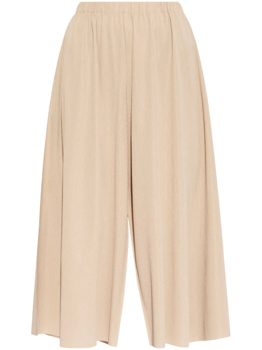 Plissé Cropped Trousers