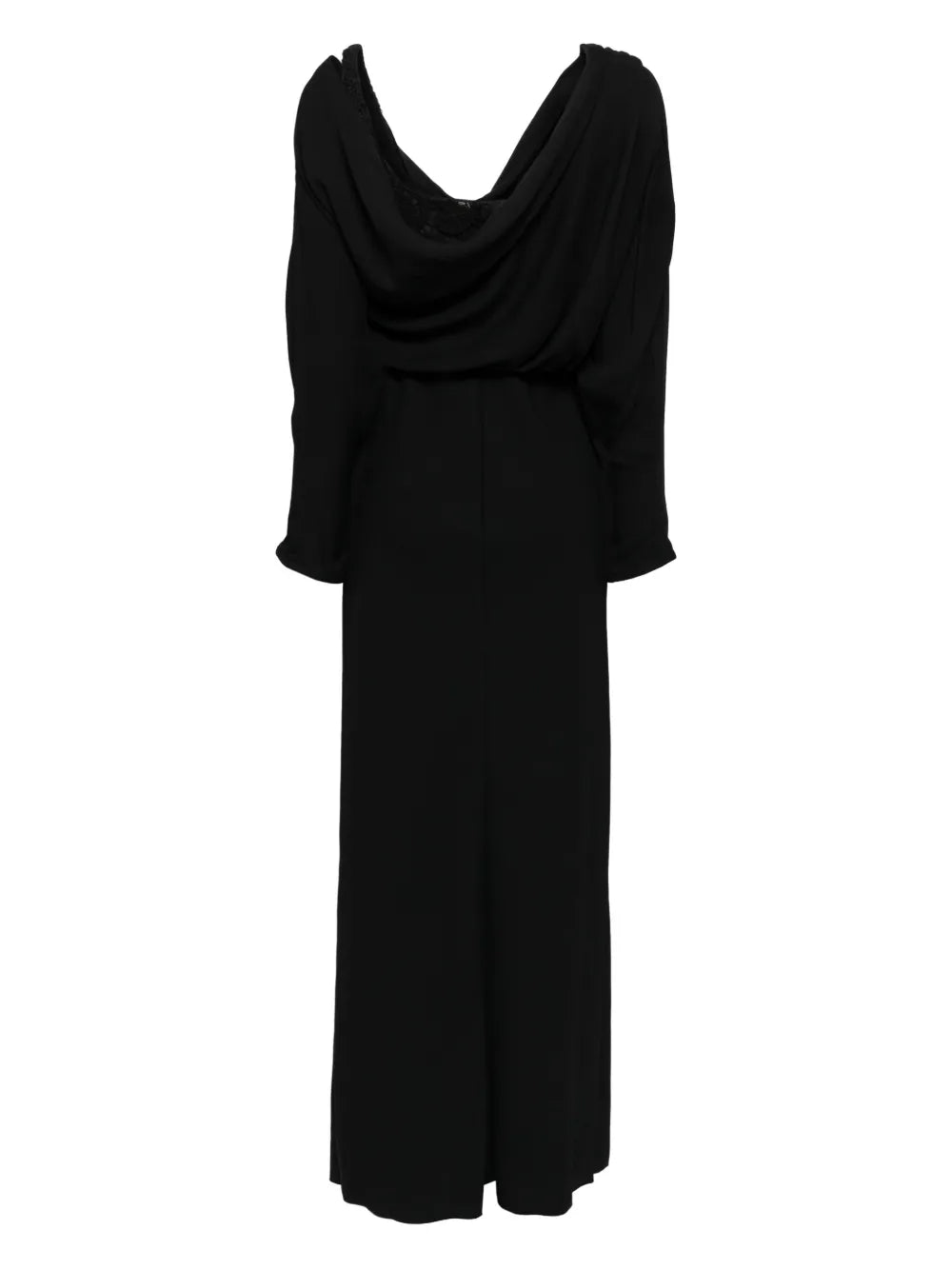 Draped Belted Midi Dress