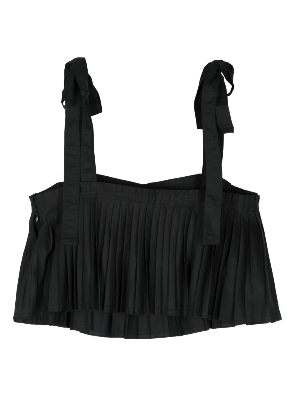 Pleated Cropped Tank Top