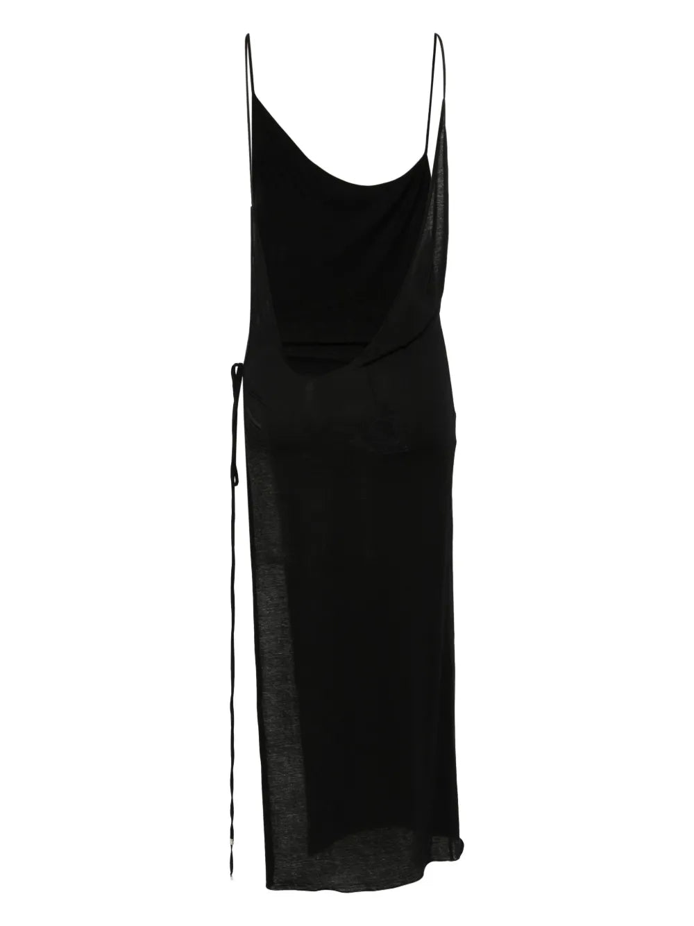 Open-Back Cotton Midi Dress