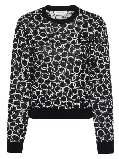 Logo-Appliqué Floral Jumper
