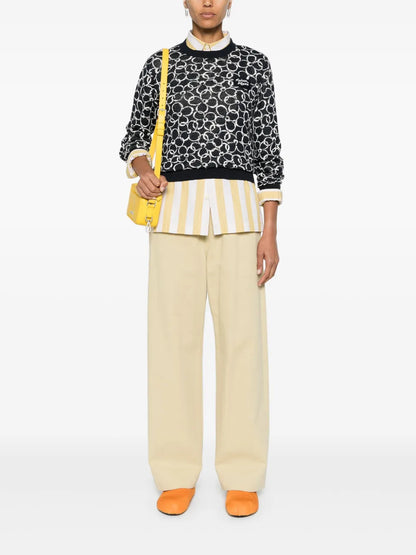Logo-Appliqué Floral Jumper