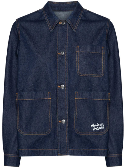 Logo-Embroidered Denim Jacket