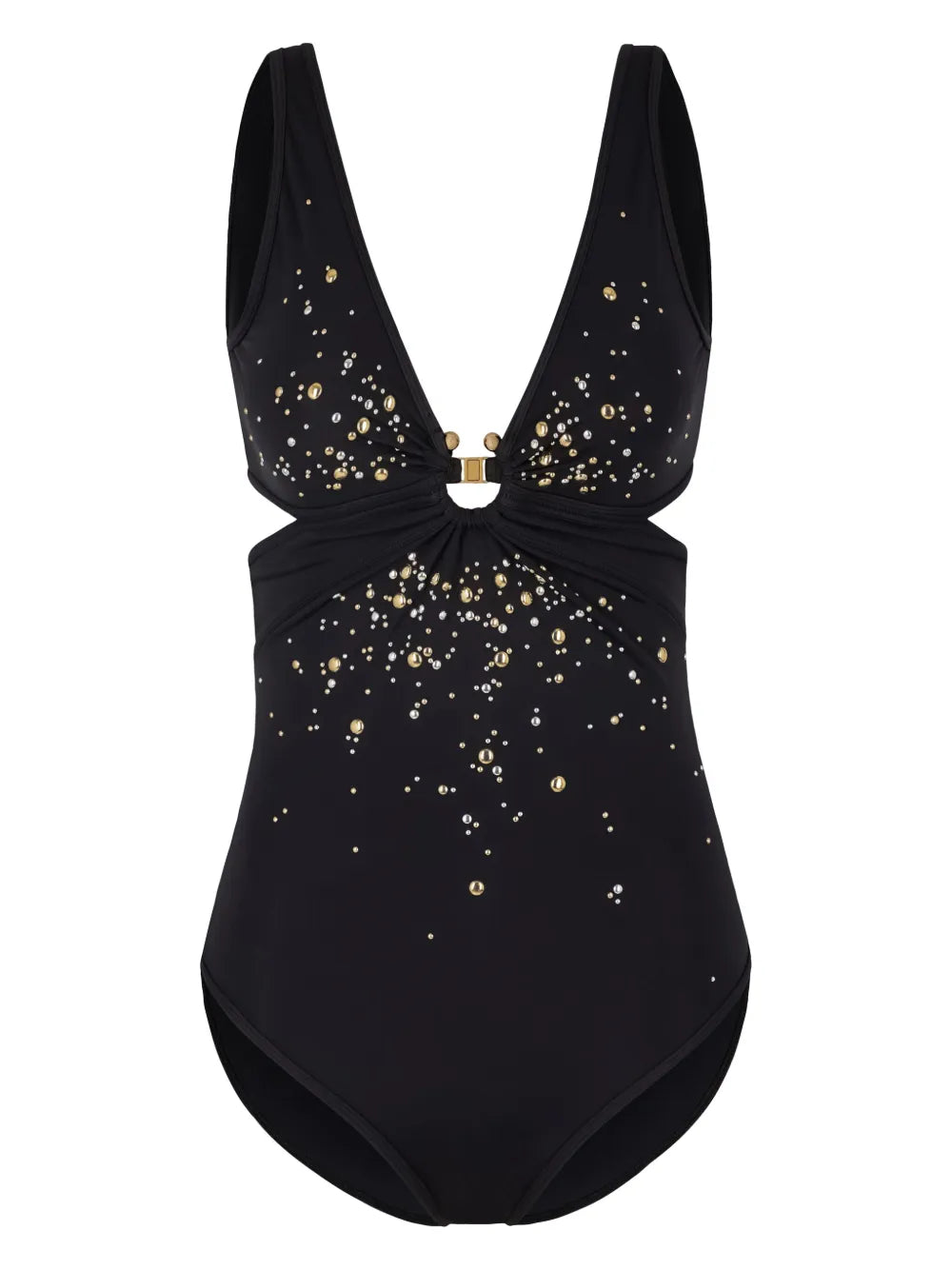 Cut-Out Piercing-Signature Swimsuit
