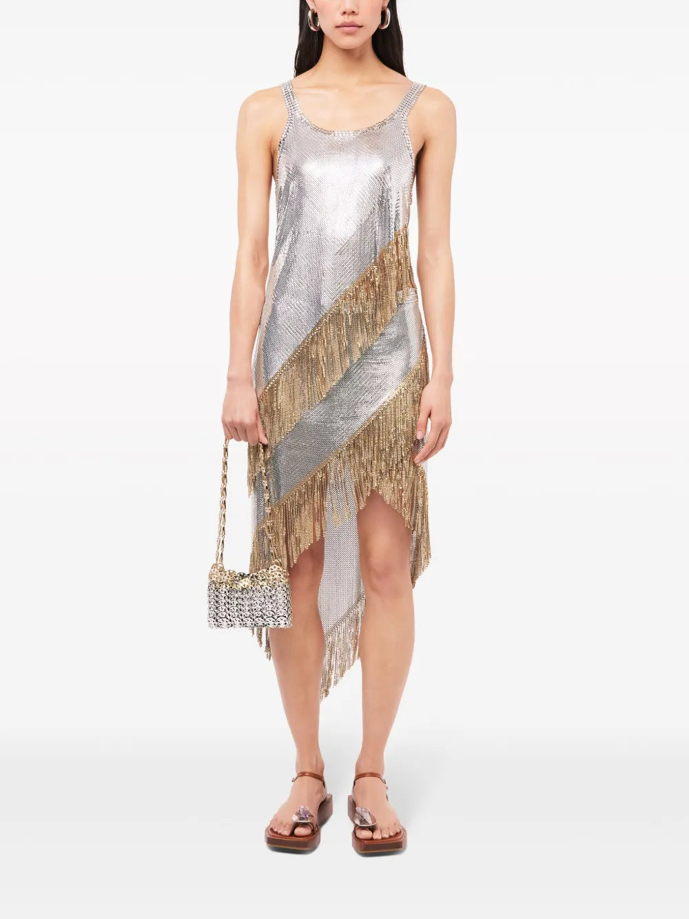 Fringed Chainmail Tank Top