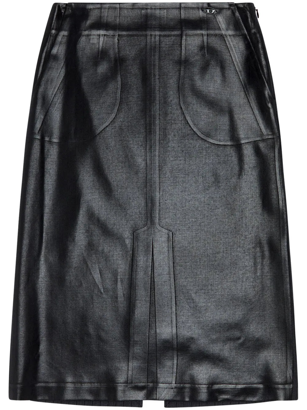 O-Rion Faux-Leather Midi Skirt