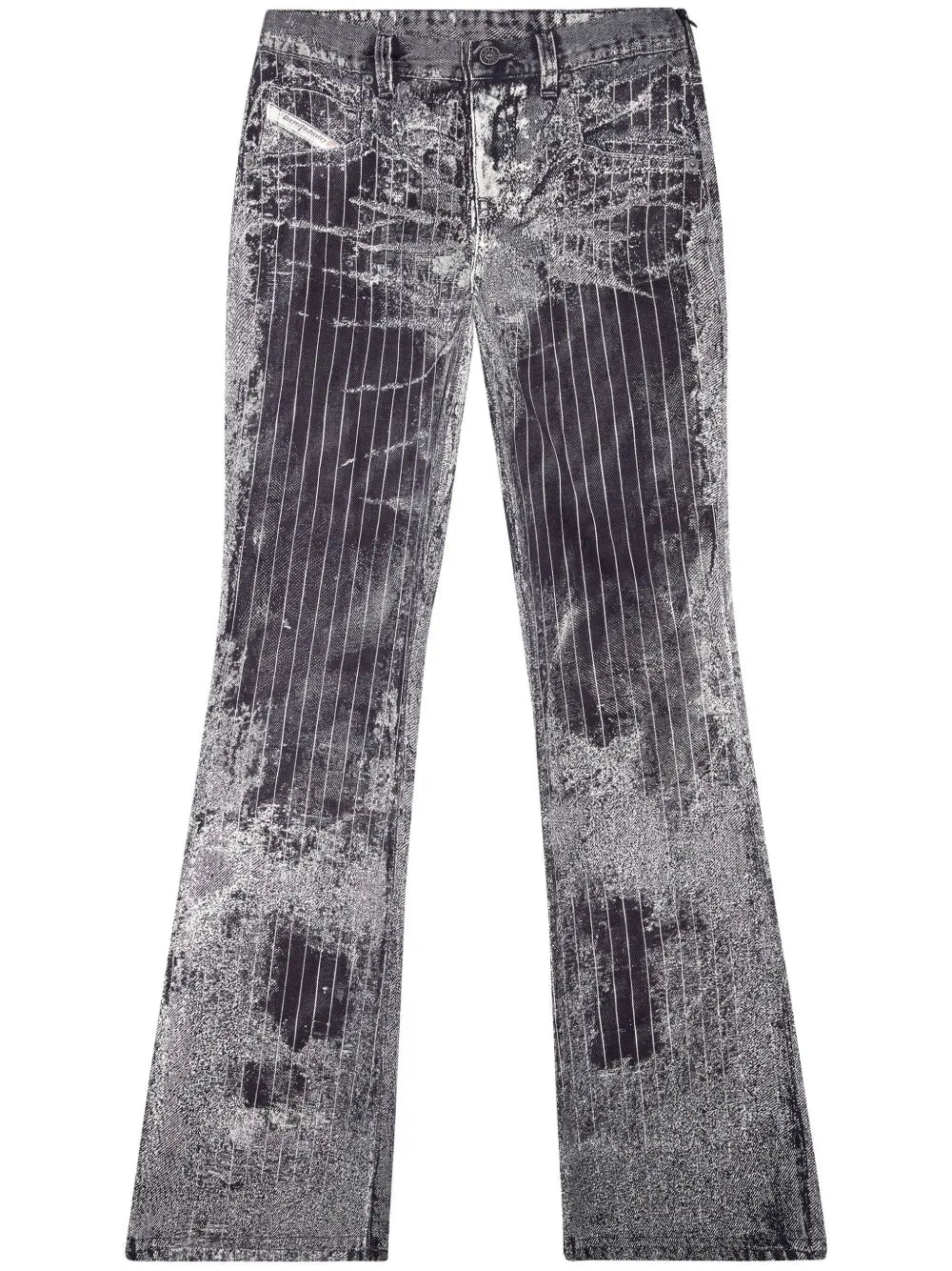 Retty Pinstripe Straight Jeans