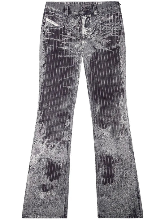 Retty Pinstripe Straight Jeans