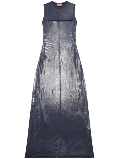 D-Vetty Metallic-Effect Maxi Dress