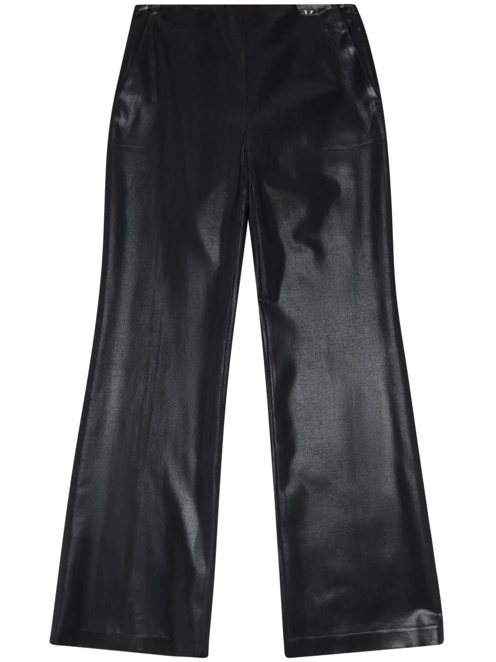 Mid-Rise Flared Trousers