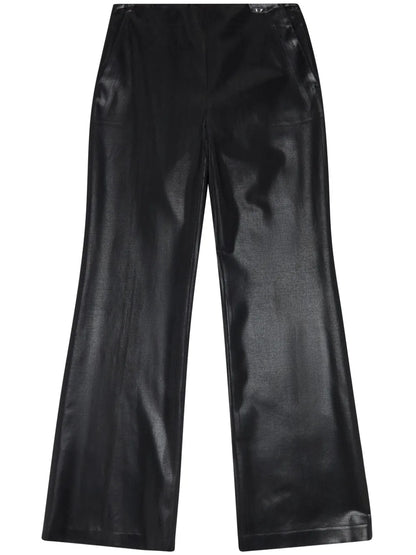 Mid-Rise Flared Trousers
