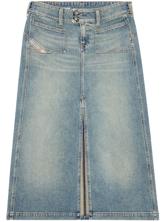 De-Hush Denim Midi Skirt