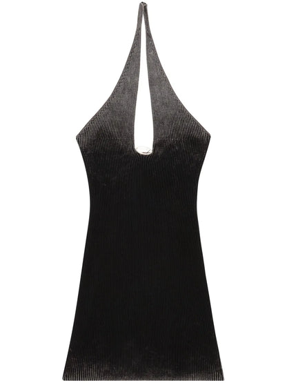 M-Larisa Oval D-Plaque Mini Dress
