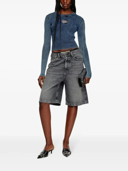 M-Anchor-A Cut-Out Ribbed Top