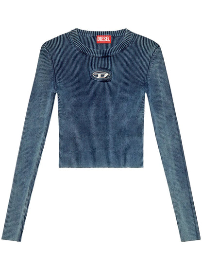 M-Anchor-A Cut-Out Ribbed Top