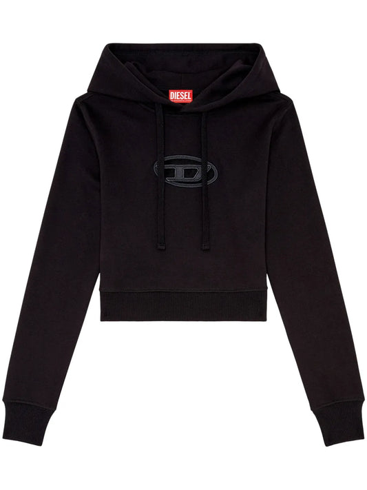 Logo-Patch Drawstring Hoodie