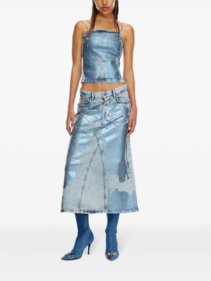 De-Ila-S Metallic-Effect Top