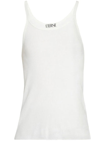 Ribbed-Knit Cotton Tank Top