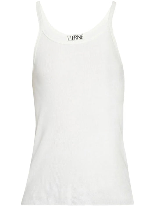 Ribbed-Knit Cotton Tank Top