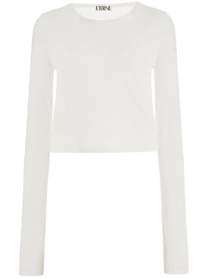 Round-Neck Long-Sleeved Top