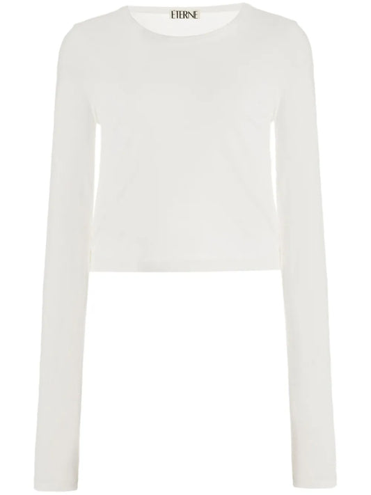 Round-Neck Long-Sleeved Top