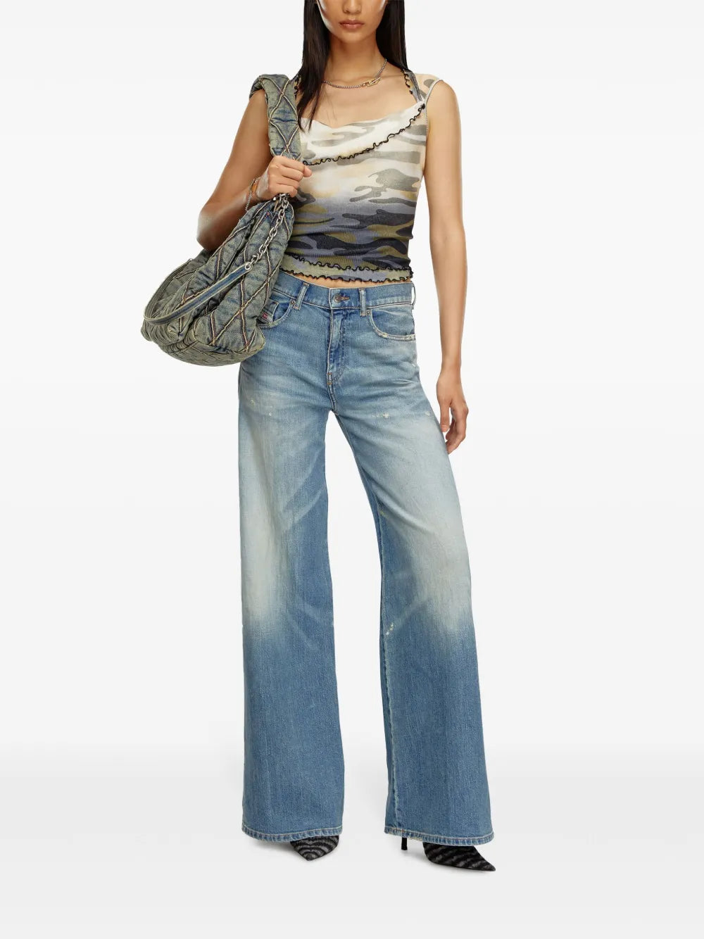 D-Akemi Cotton-Blend Jeans