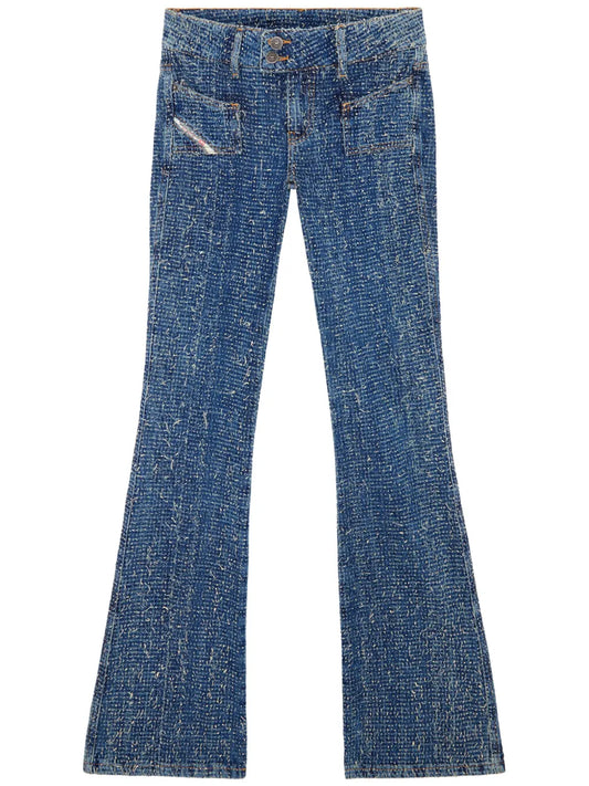 D-Ebush Low-Rise Flared Jeans