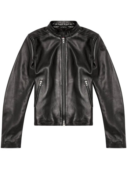 L-Ayla Leather Biker Jacket
